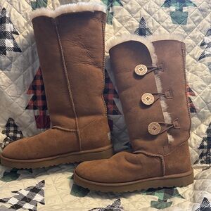 Tall UGG with Button Accents